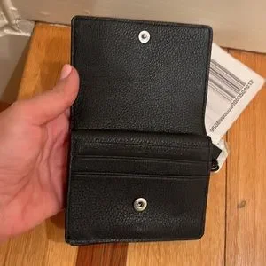 Botkier | Bags | Botkier Soho Leather Mini Wallet In Black And ...